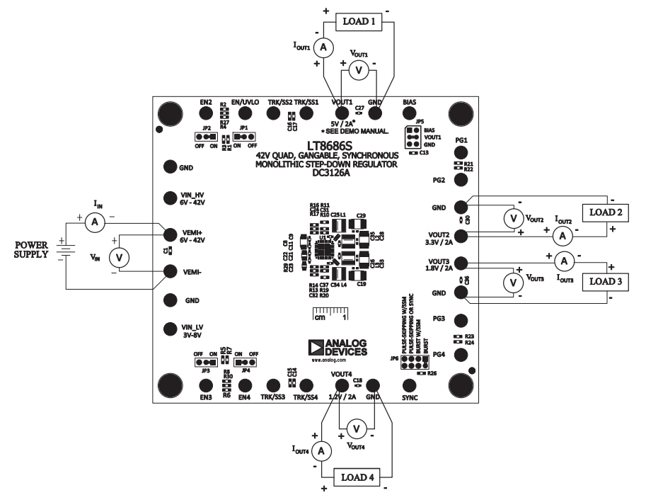 Location Circuit - Analog Devices Inc. DC3126A Demonstration Circuit
